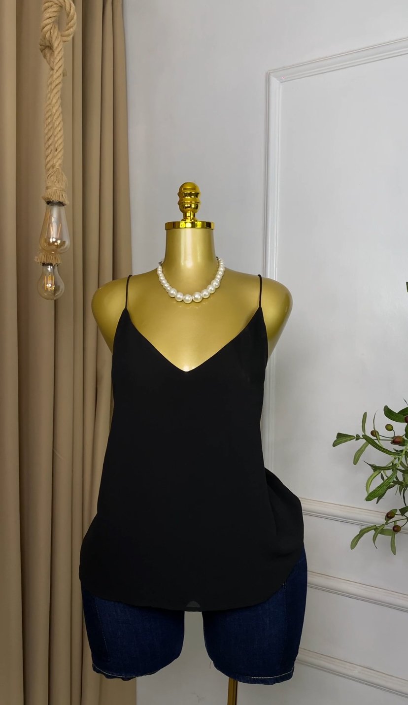 Black singlet Top M101