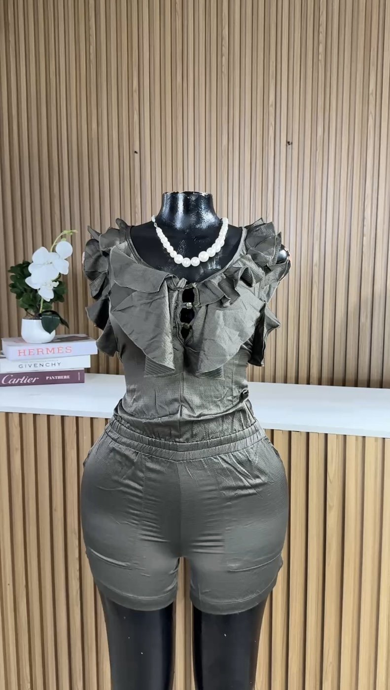 Deep green playsuit B298 (40D)