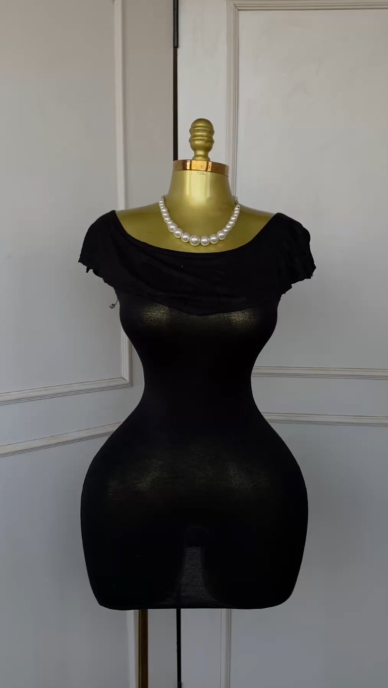 Sexy black bodycon dress 986 (40D)