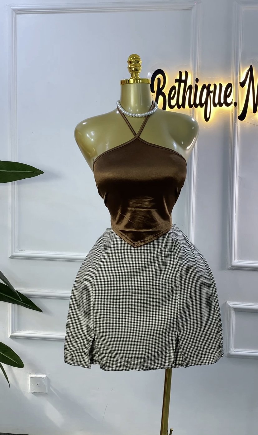 Brown skirt only SET 218