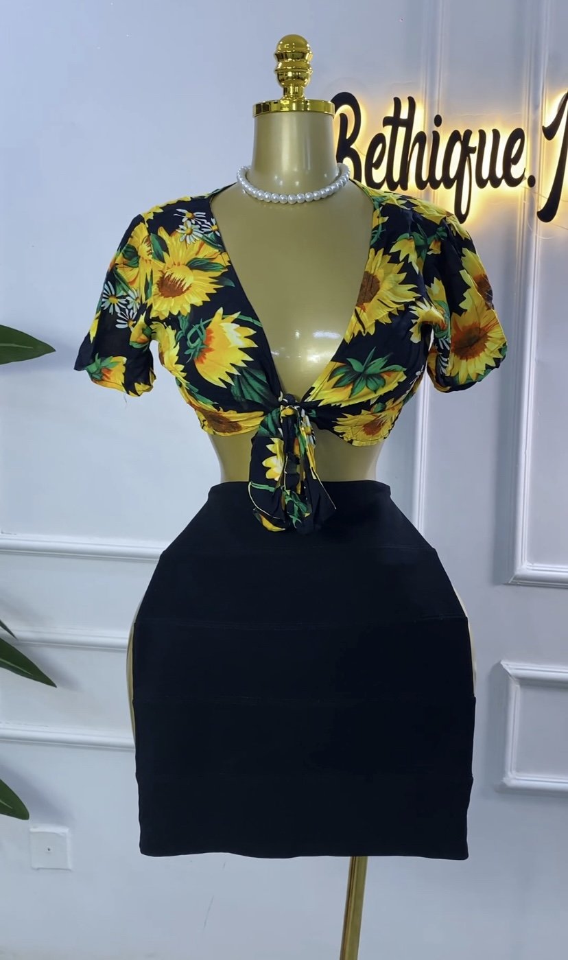 Sunflower top only SET 201b