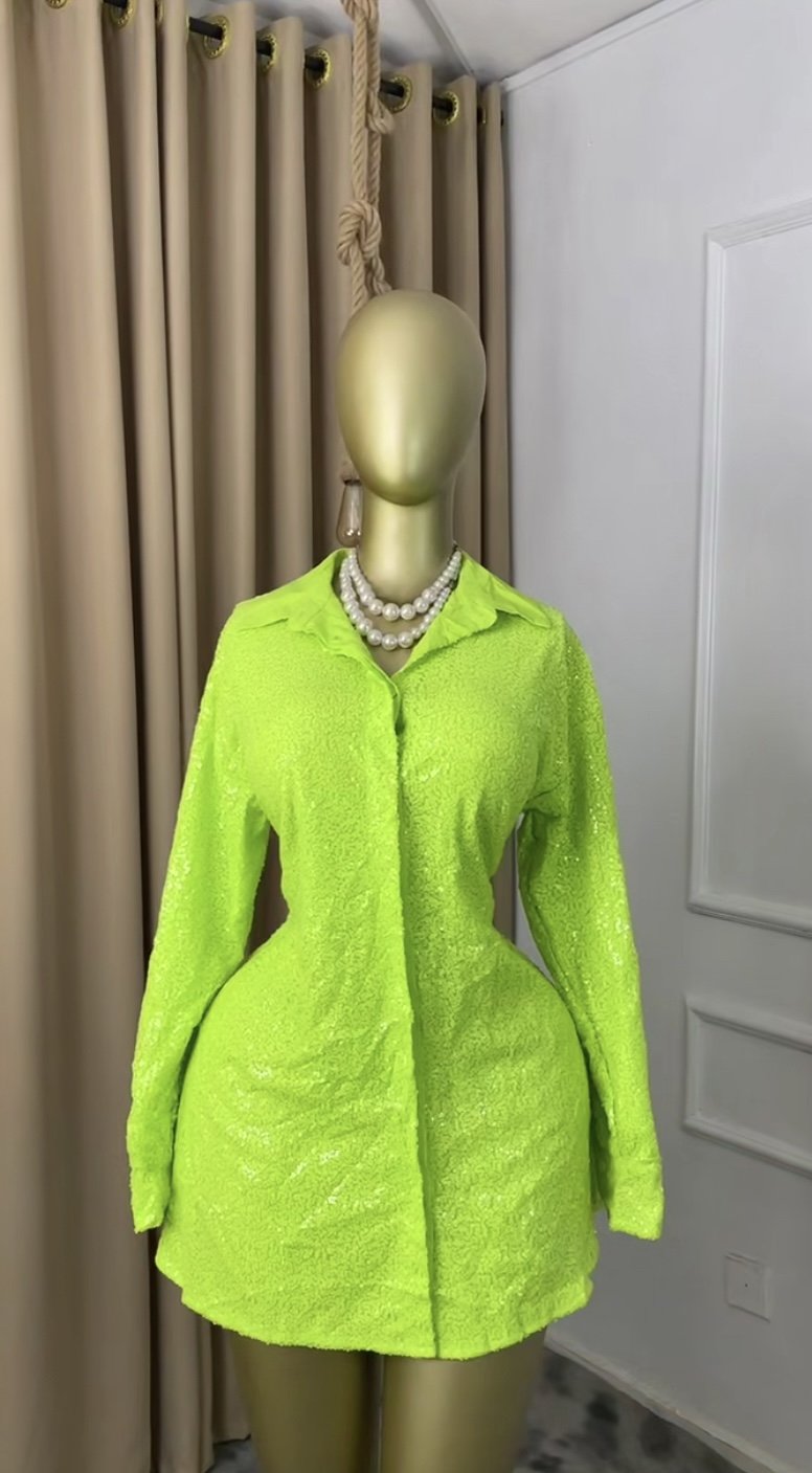 Lemon shirt dress P258