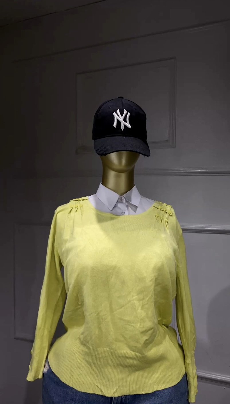 Stylish yellow sweatshirt S030