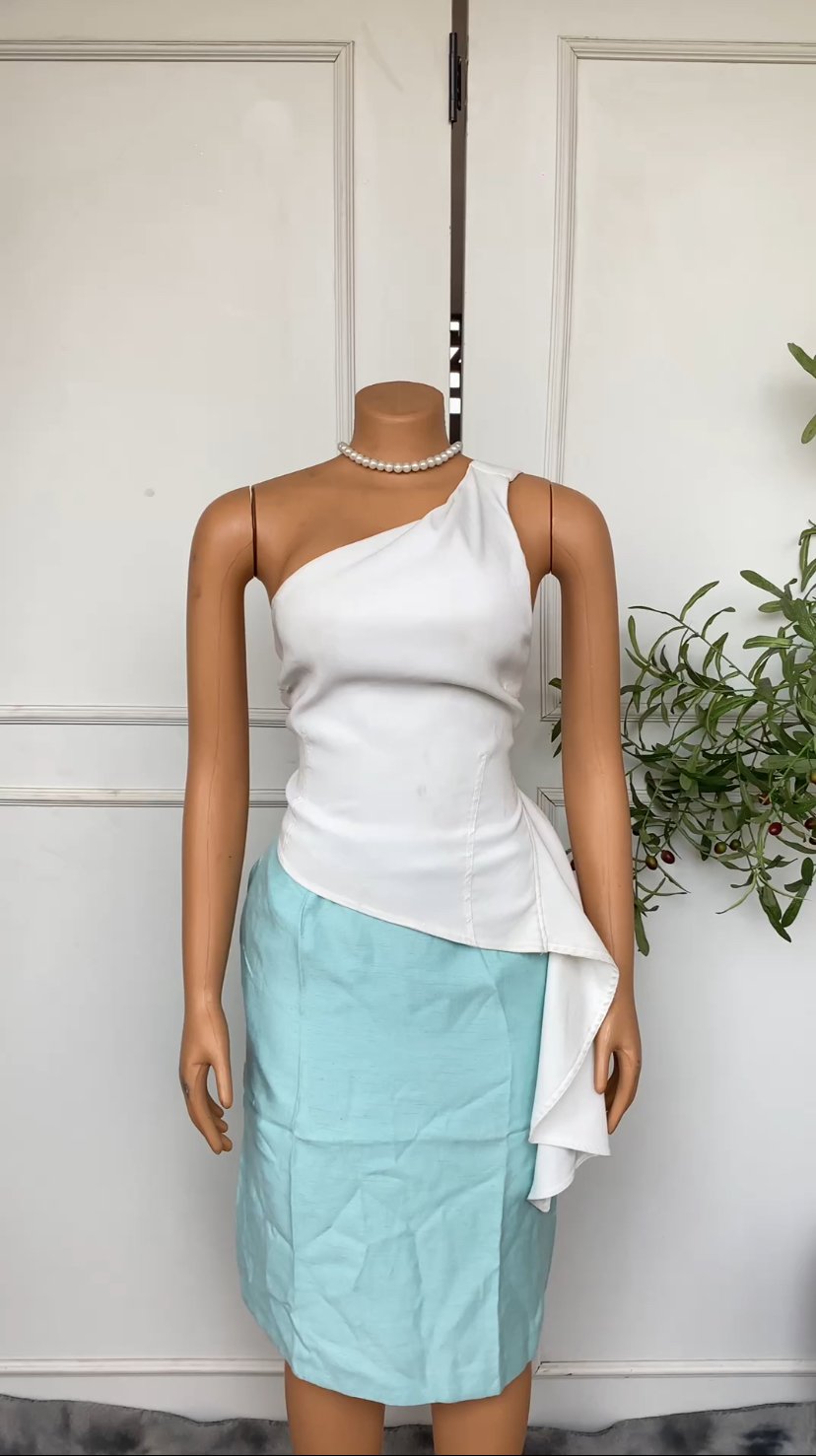 Mint green skirt(without top) 001