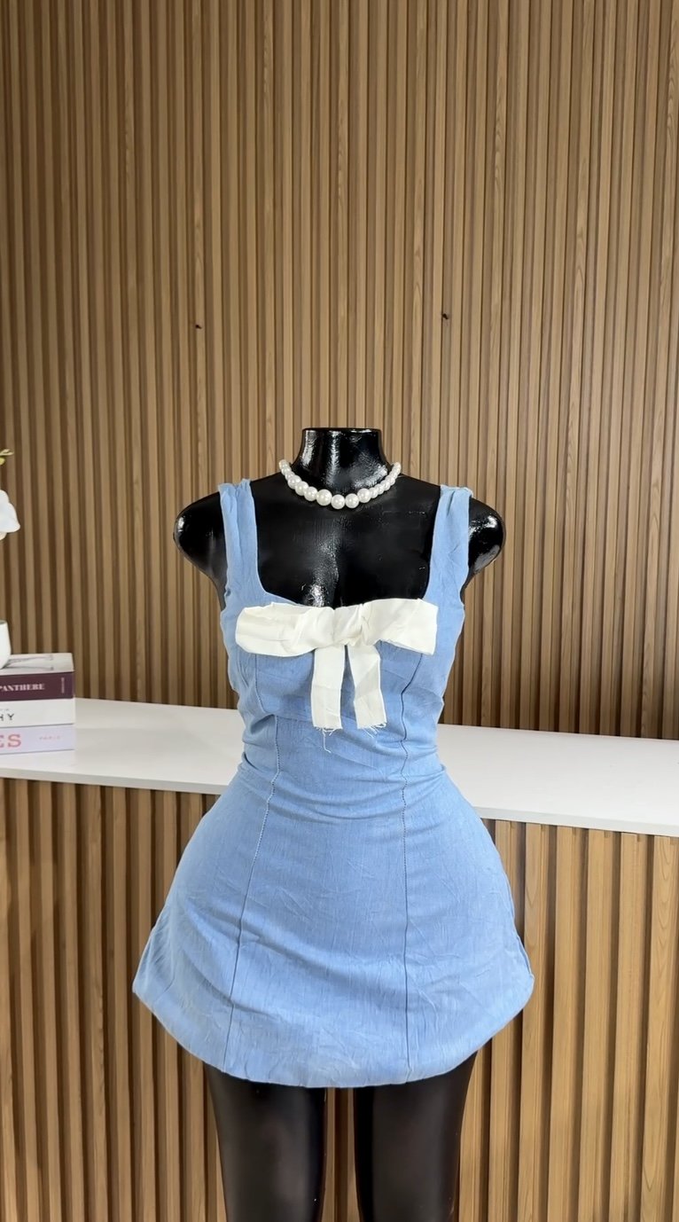 Sky blue Mini dress 165
