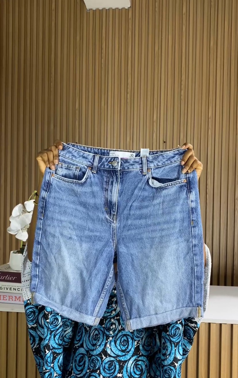 Stylish blue jean short 115