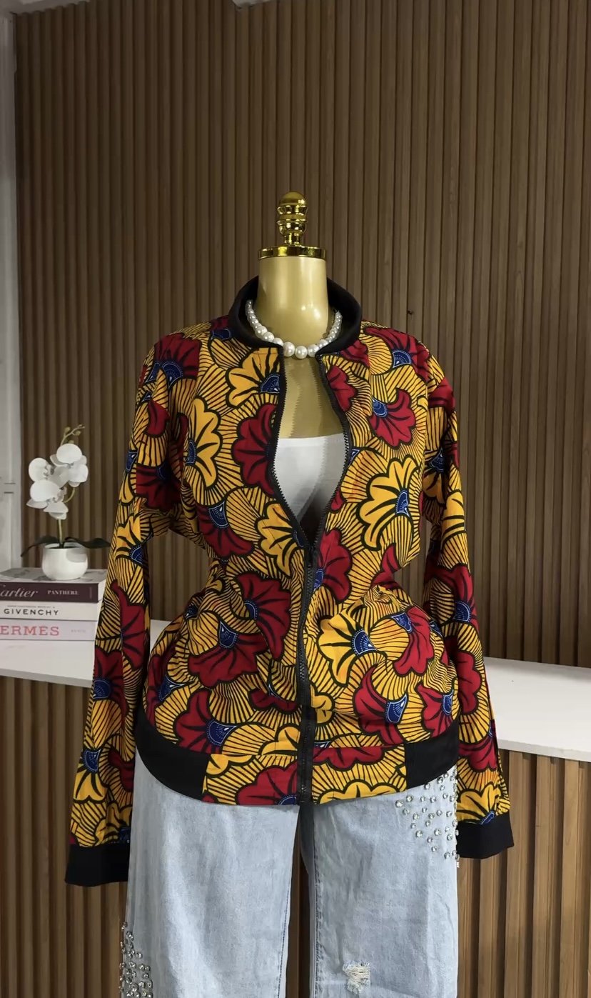Stylish Ankara blazer A168