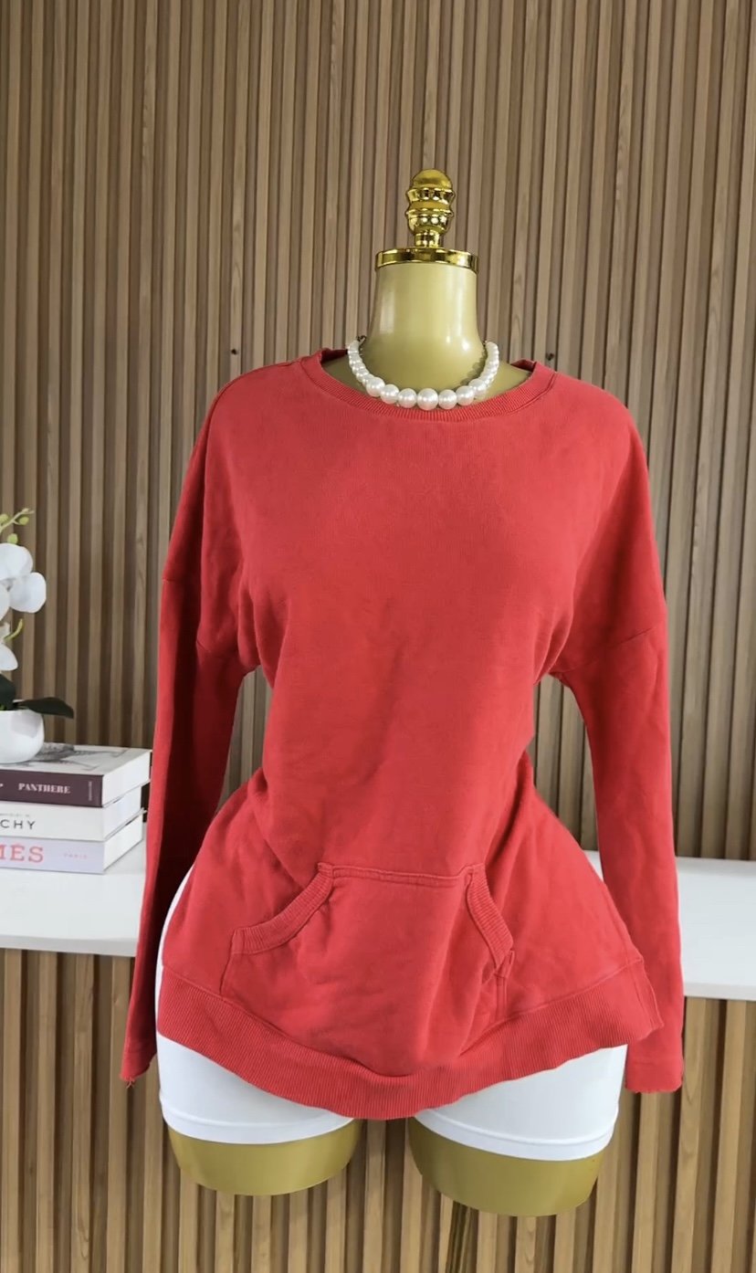 Stylish red Hoodie R775