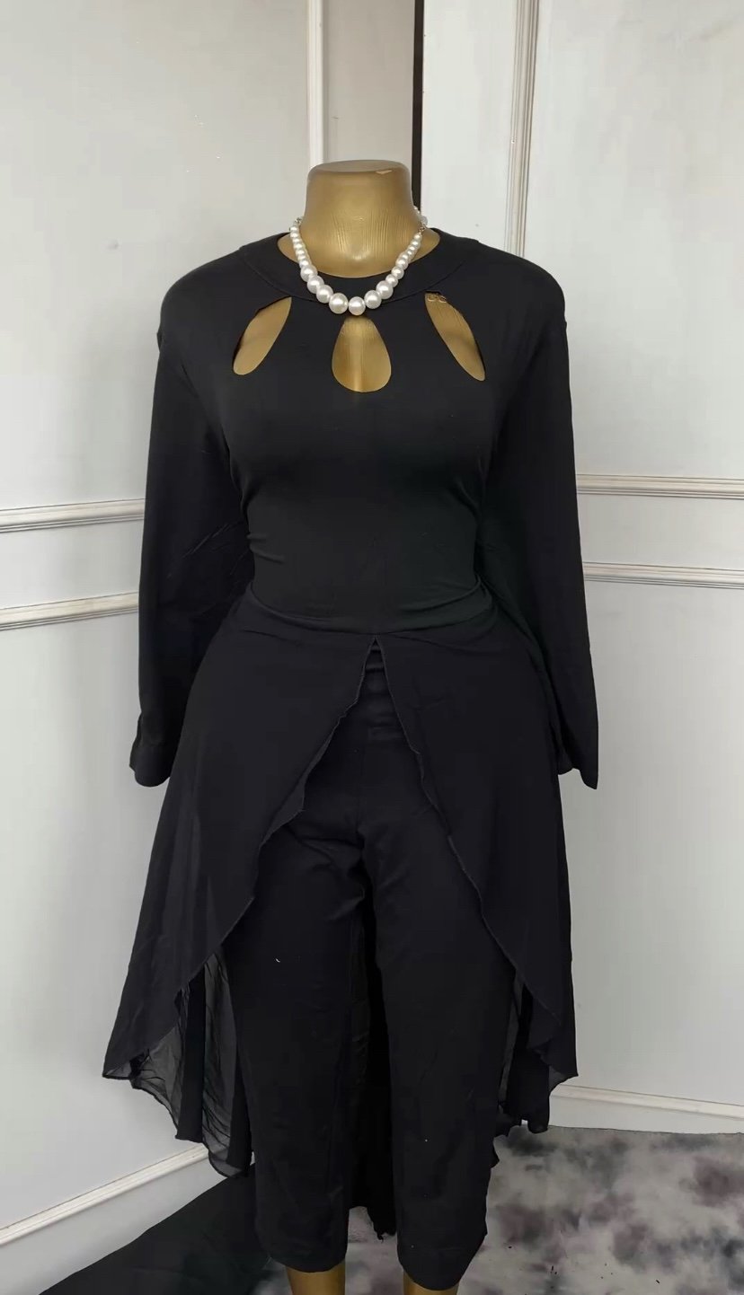 Stylish black jumpsuit 797 (40D)