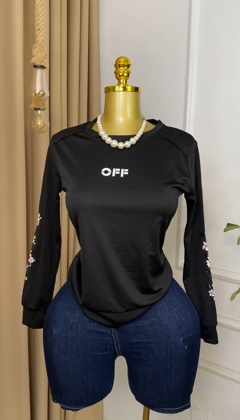 Black long sleeve Top M246