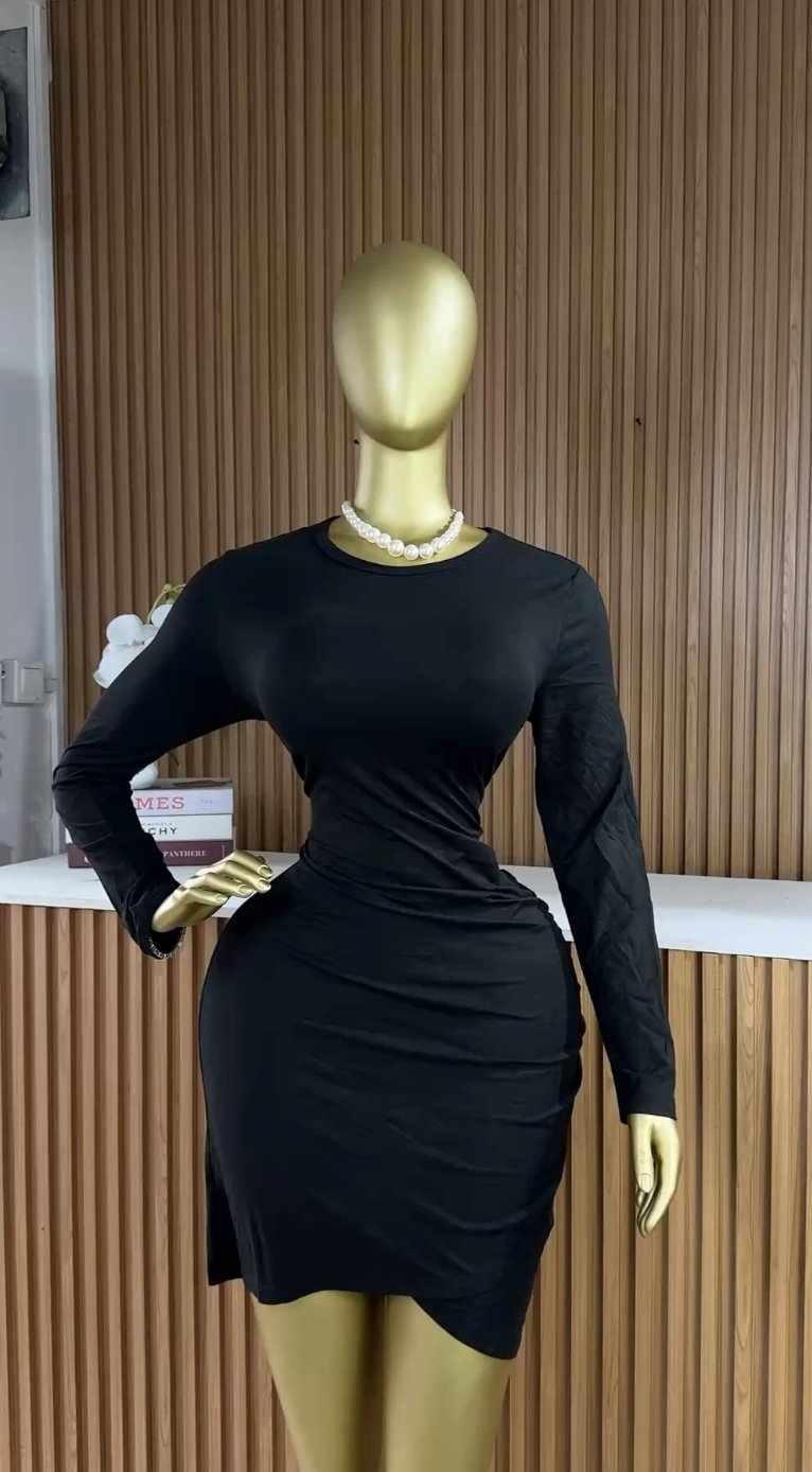 Stylish black dress B122 (40D)