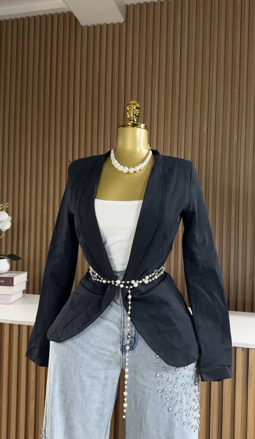 Blue chic blazer A043