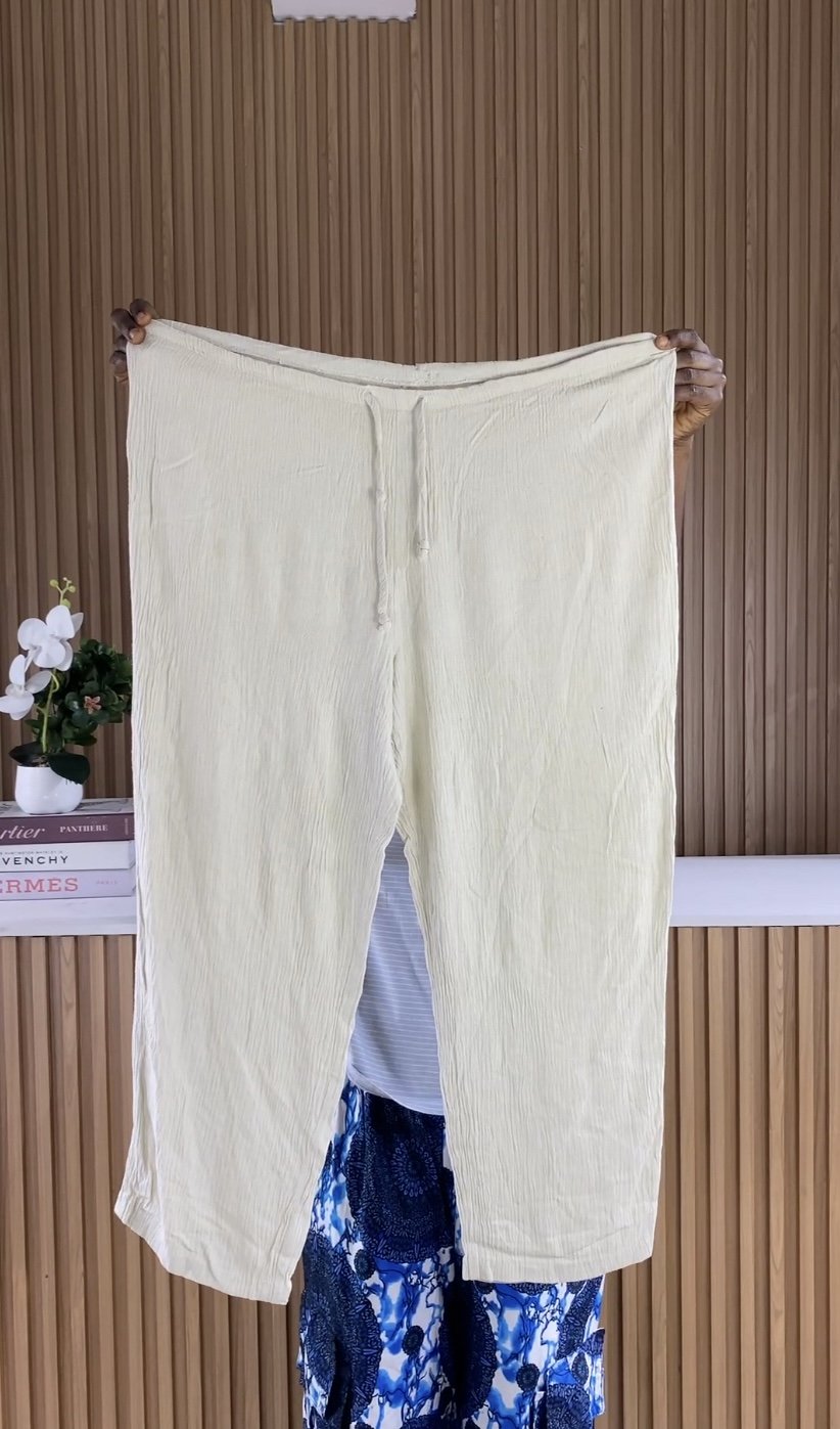 Length 37 Cream pant C094