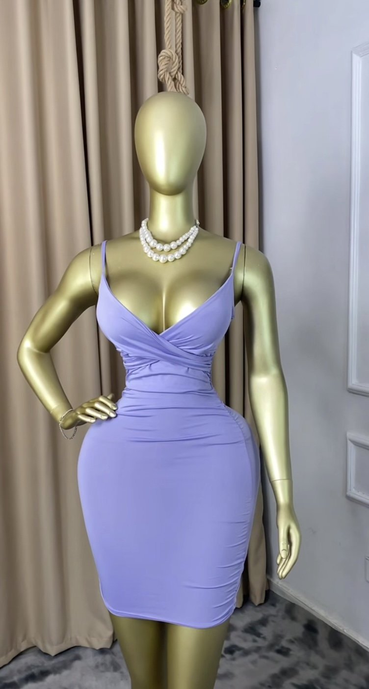 Light purple bodycon dress P156