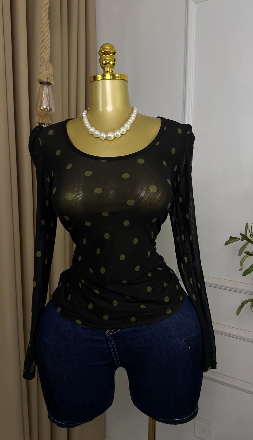 Black mesh Top M352