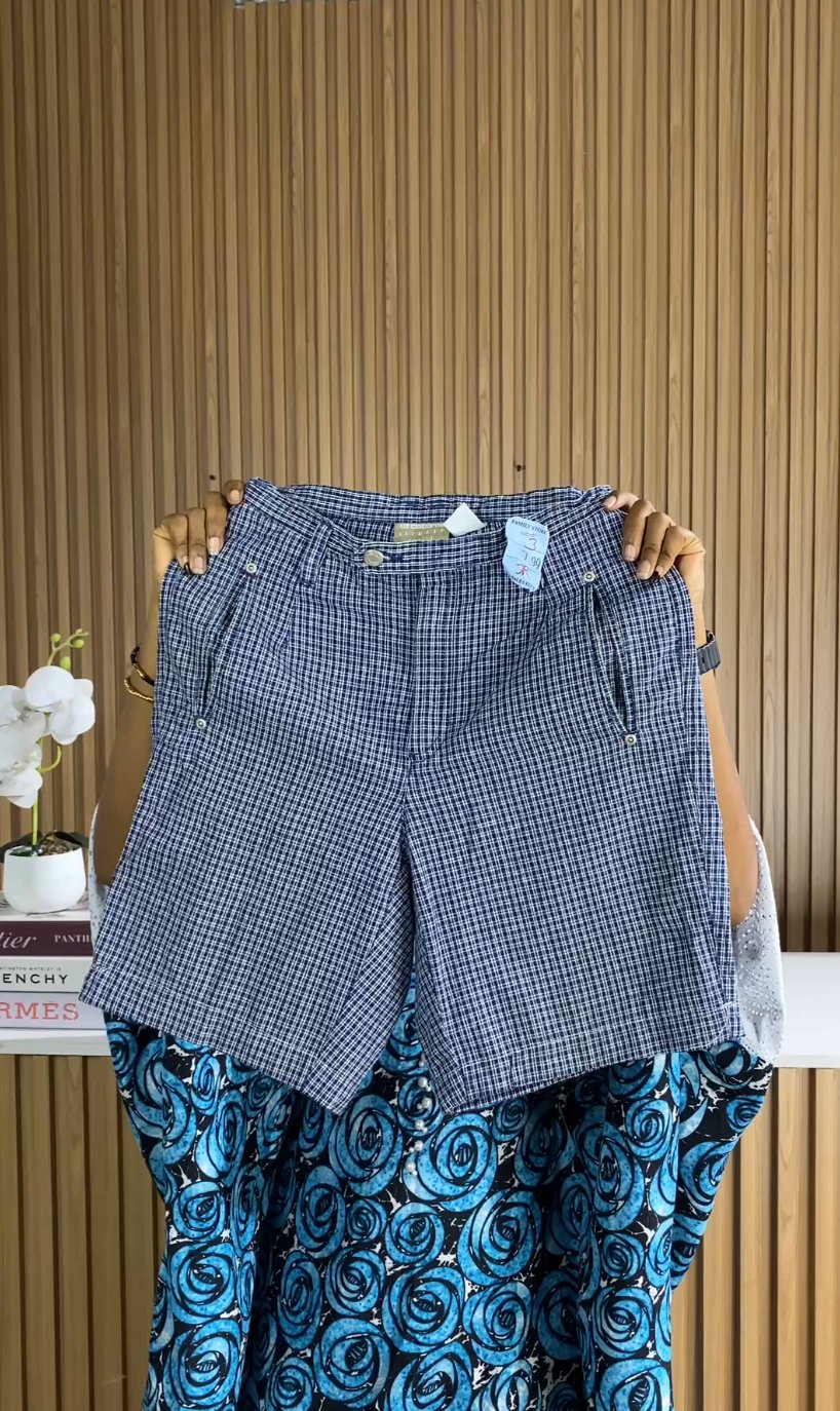 Blue boxed print Tshort 272