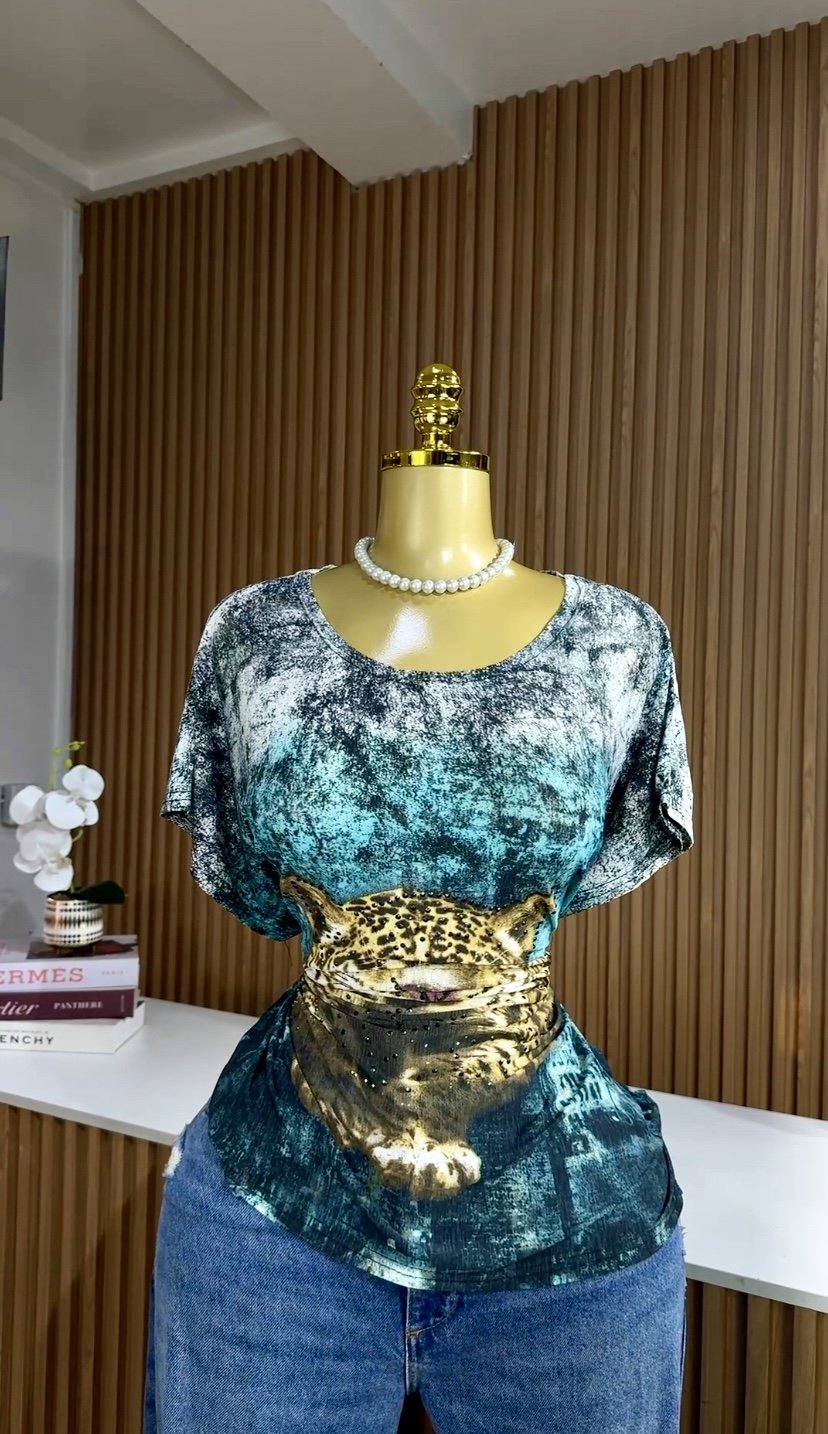 Mixed blouse 075