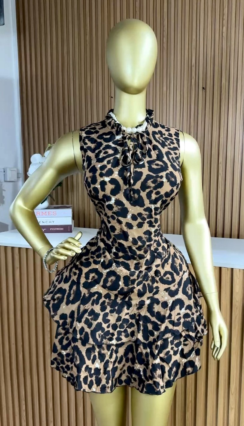 SHEIN stylish leopard print dress SH94 (40D)