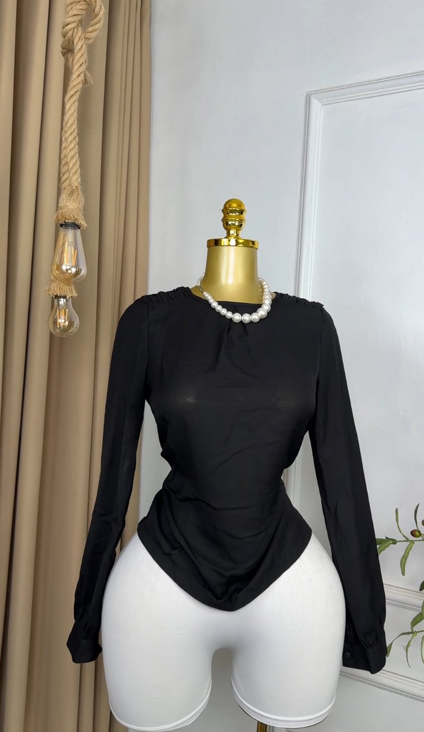 Black corporate Top J538