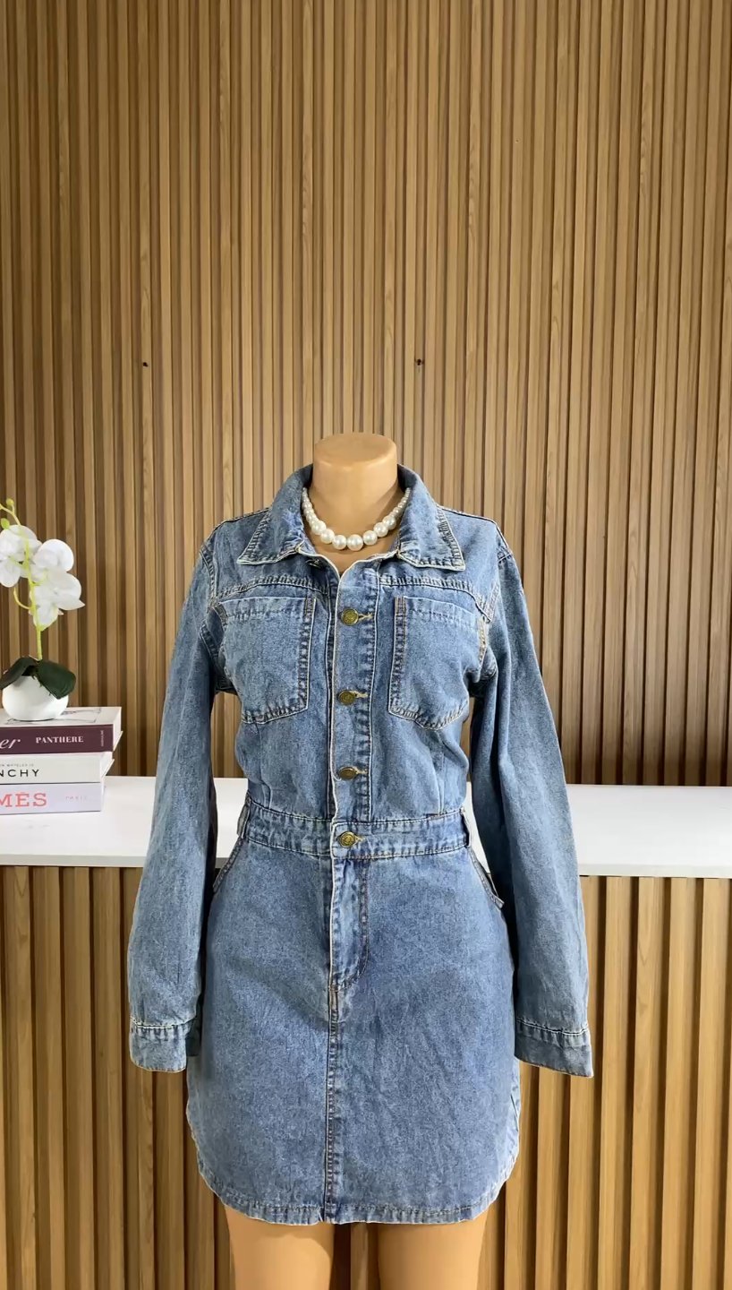 Light blue denim dress 315