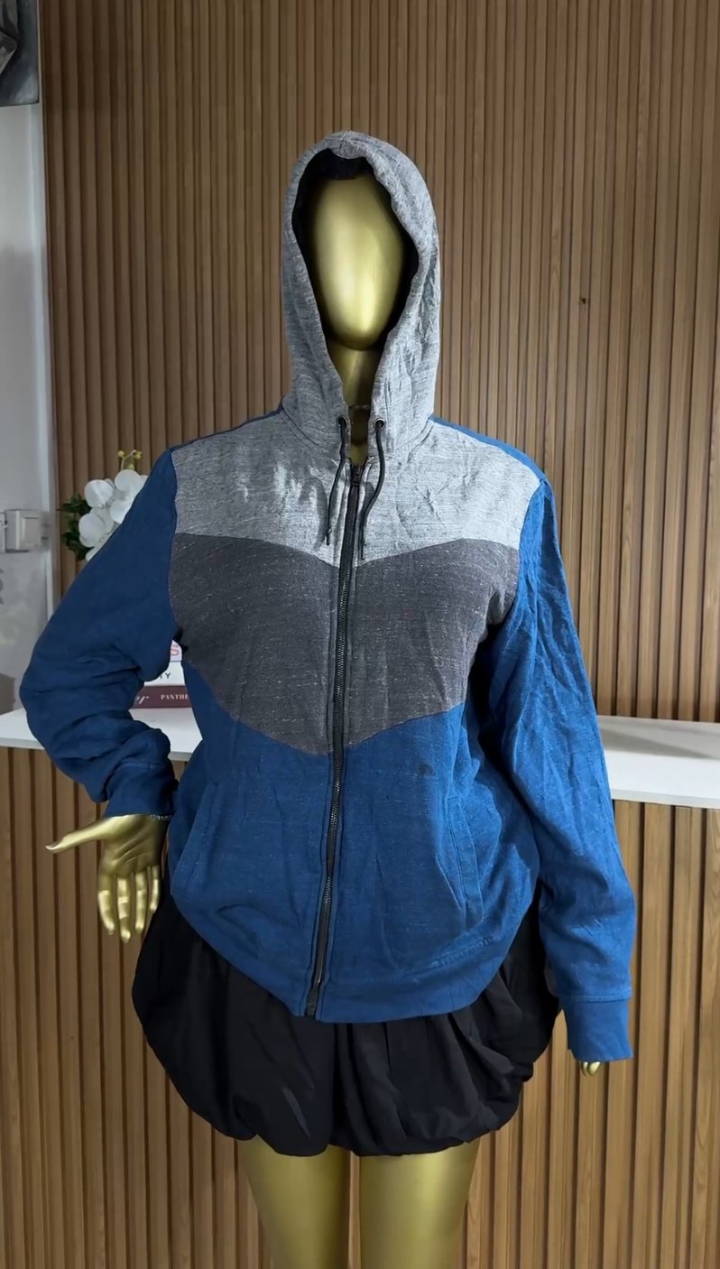 Blue&black hoodie S243