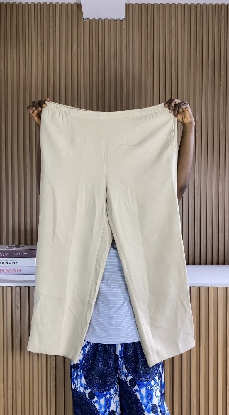 Length 40 Cream pant C013