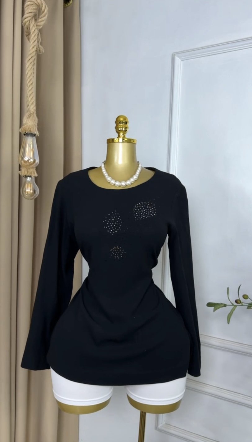 Black Corporate Top J163