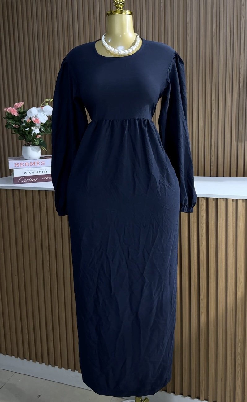 Deep blue maxi dress 026