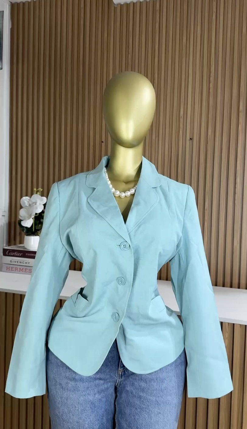 Mint green chic blazer S039
