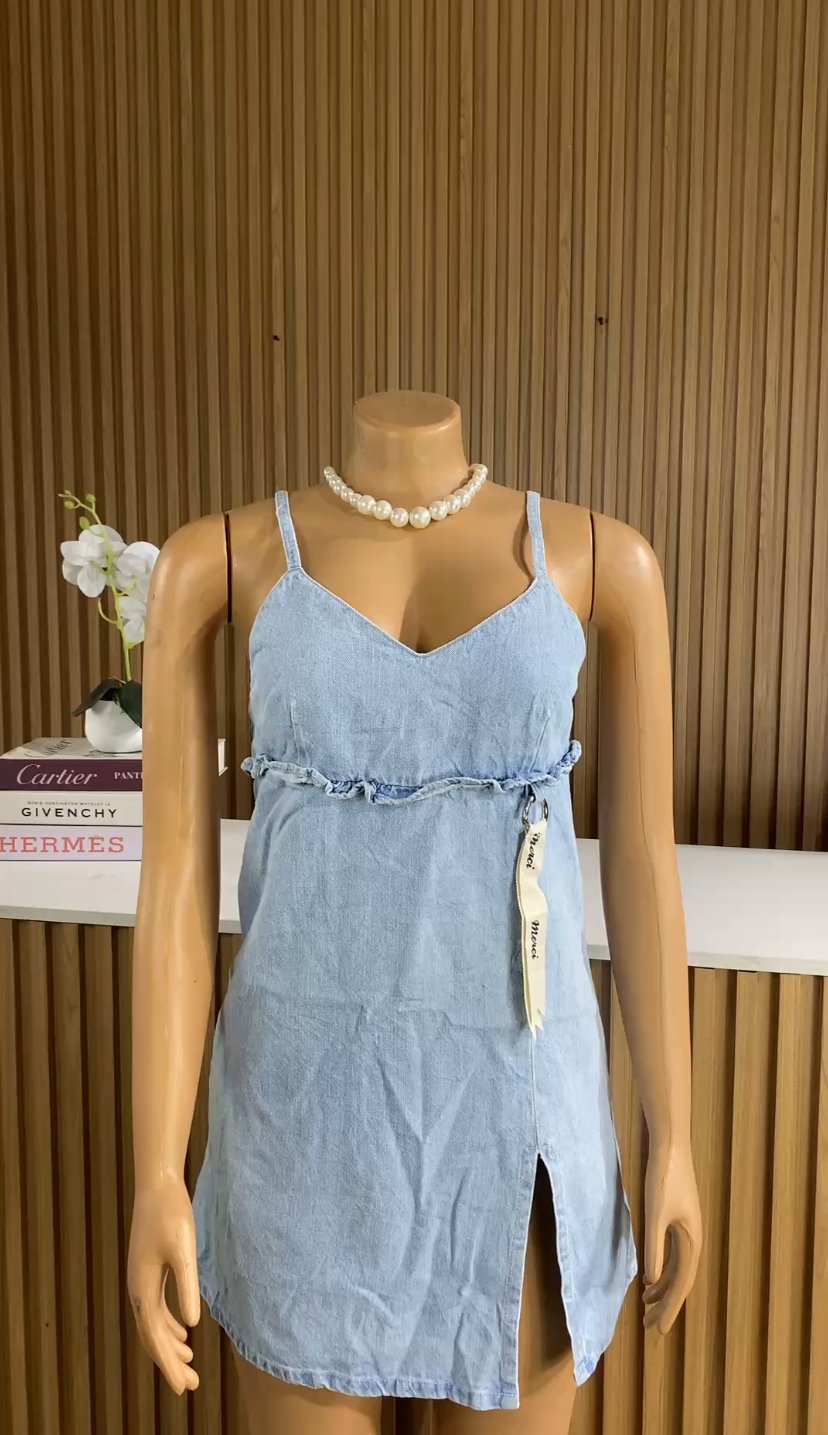 Light blue denim dress 319