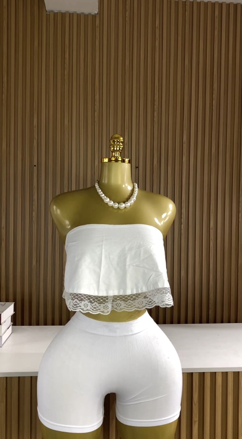 White handkerchief top R636