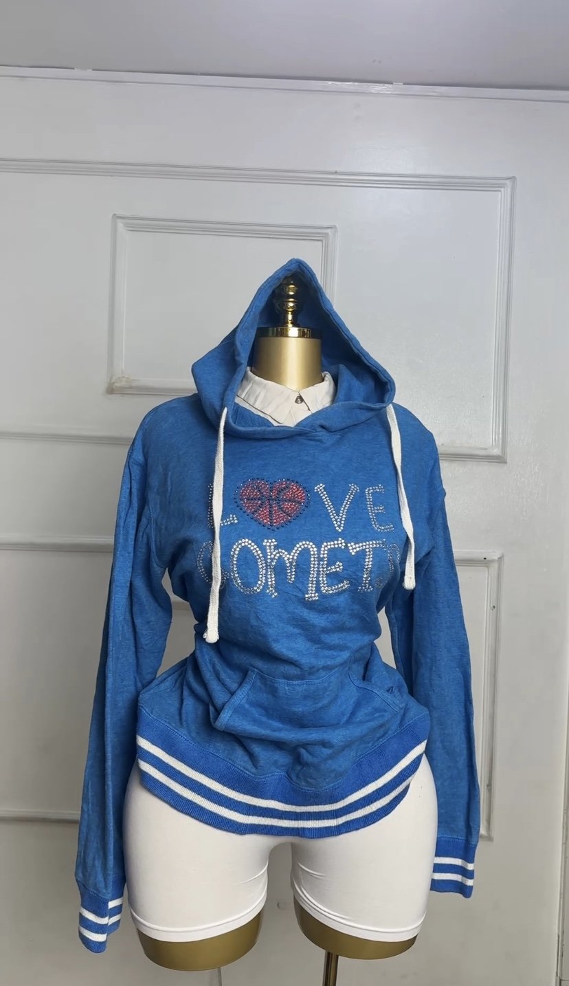 Stylish blue Hoodie R811