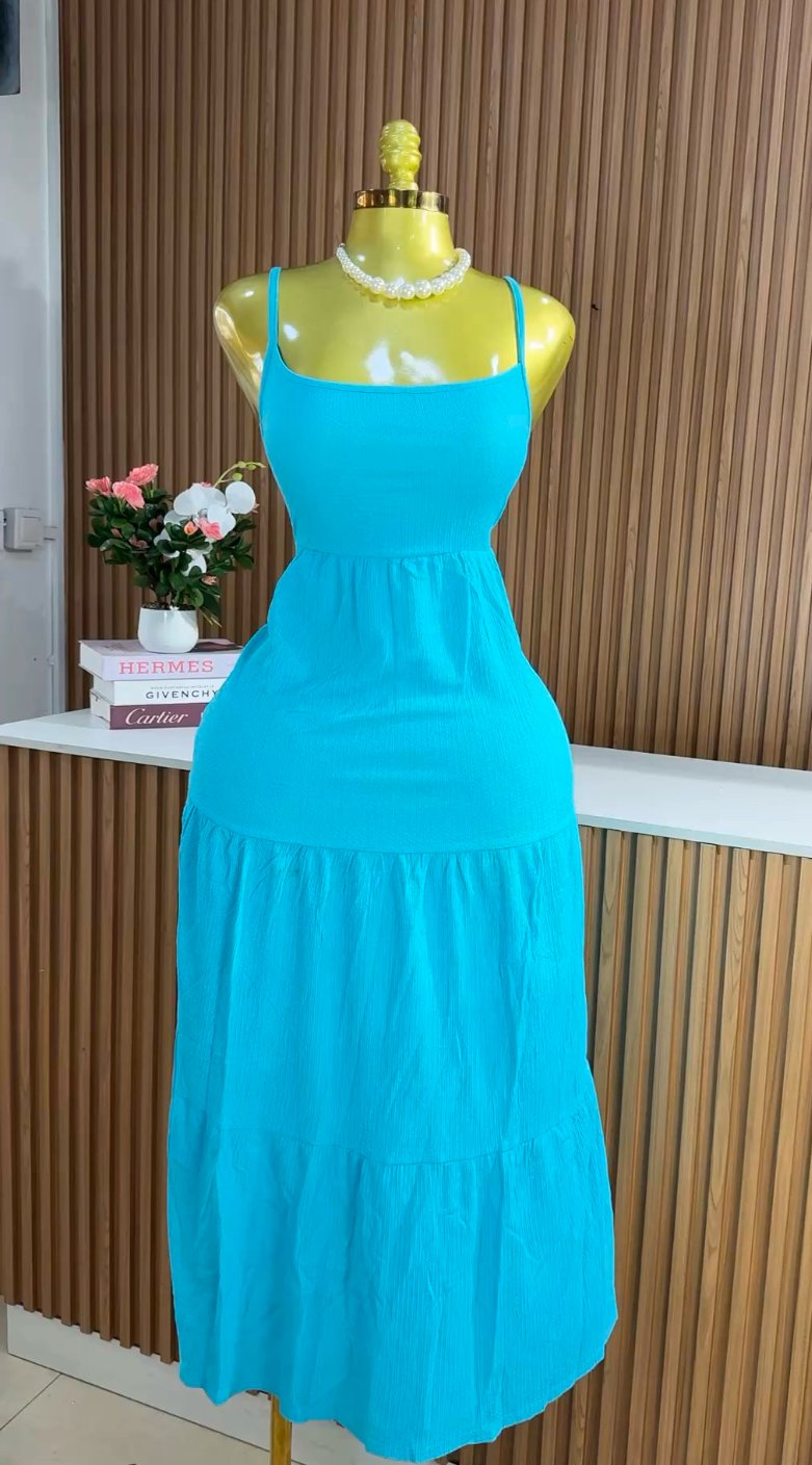 Light blue flare dress 058 (40D)