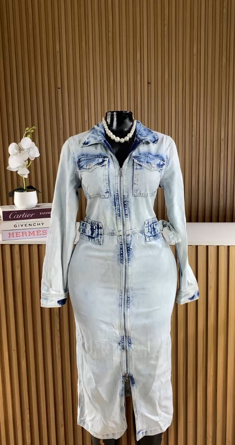 Light blue denim dress 279