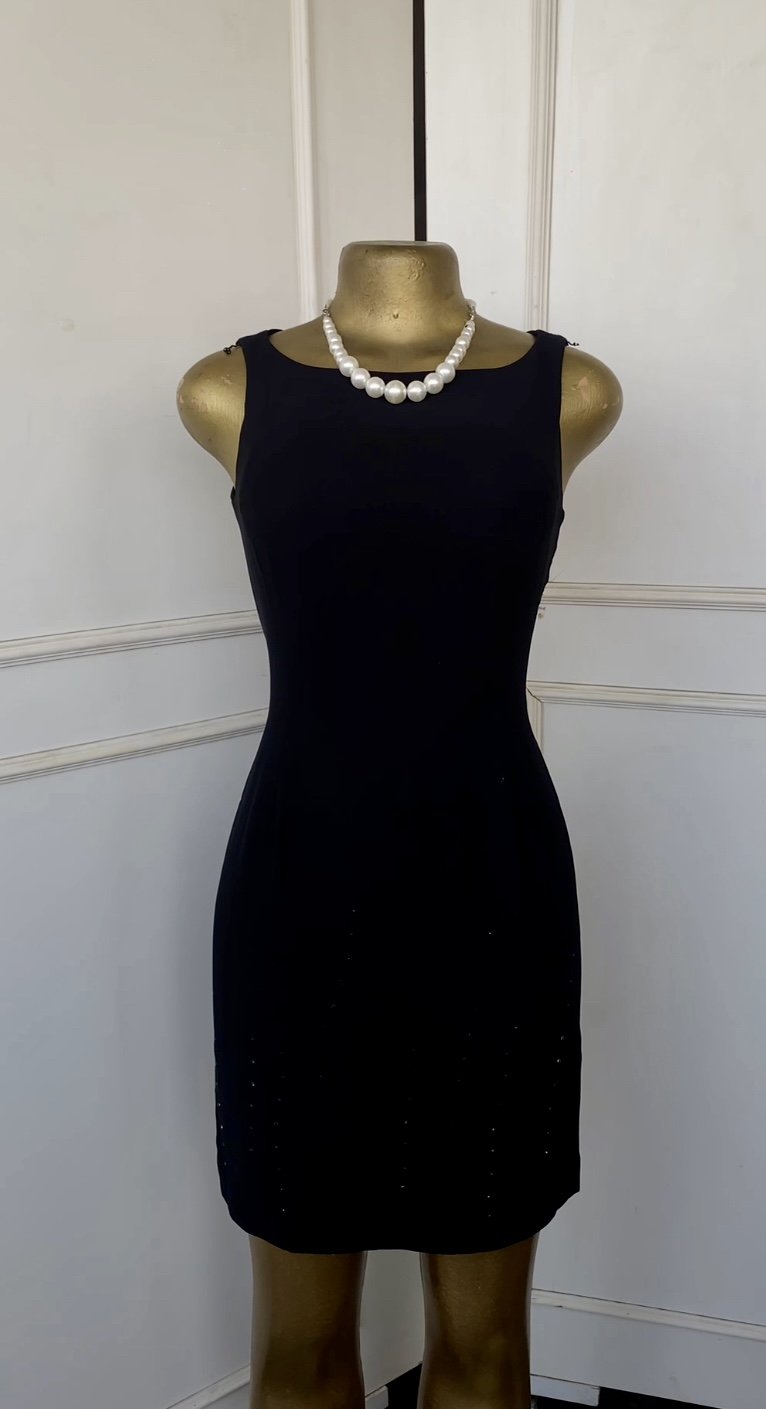 Black fitted corporate dress 812 (40D)