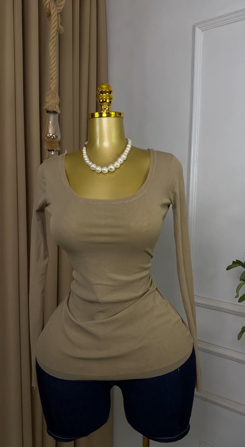 Beige mesh Top M402