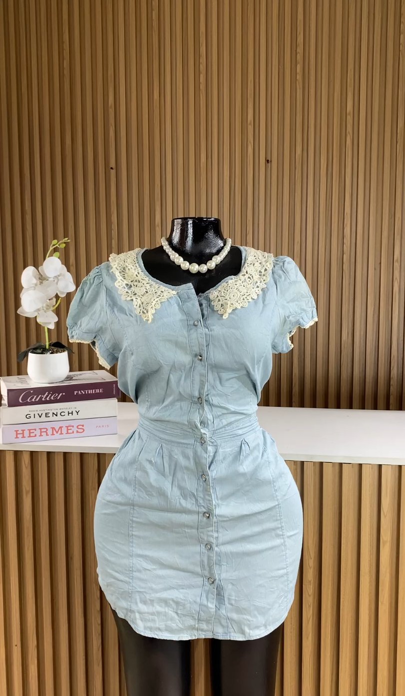 Light blue denim dress 228