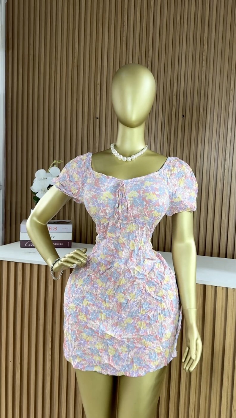 Multicolor floral dress B213 (40D)