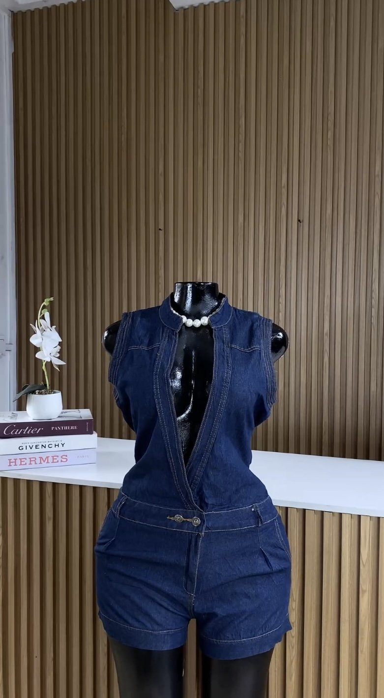 Stylish blue play suit 100