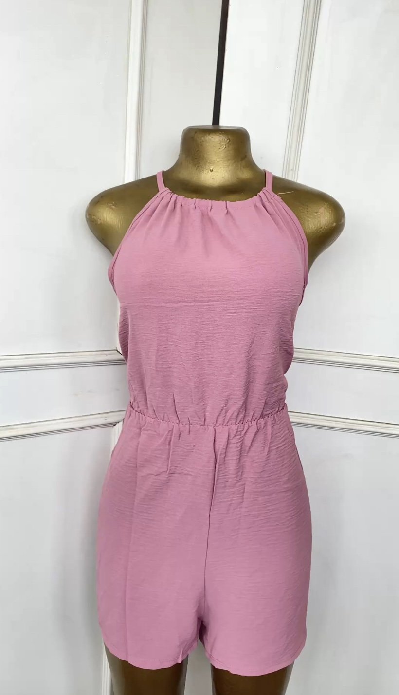 Stylish peach playsuit 791 (40D)