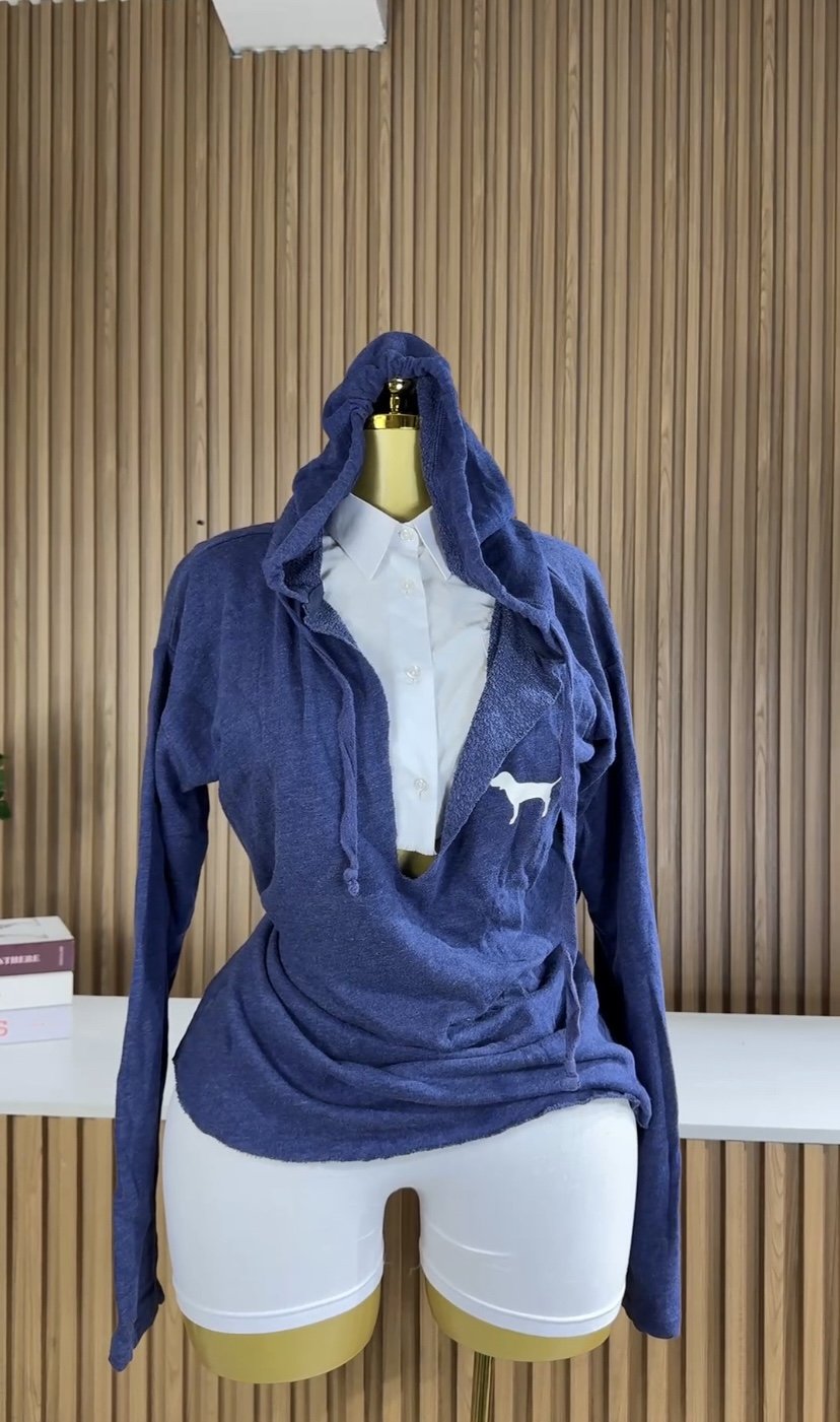 Deep blue Hoodie R789
