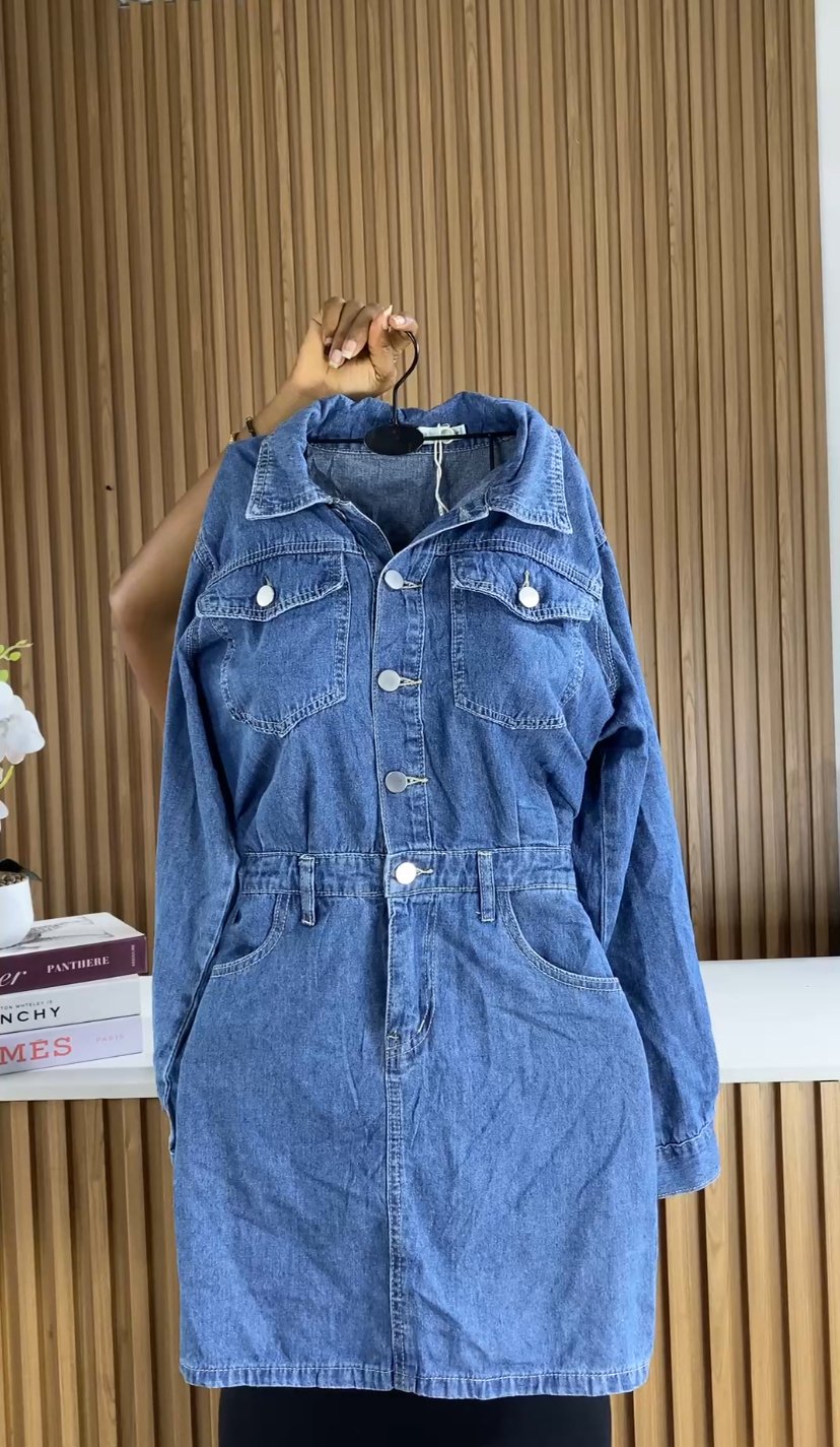 Blue denim dress 208