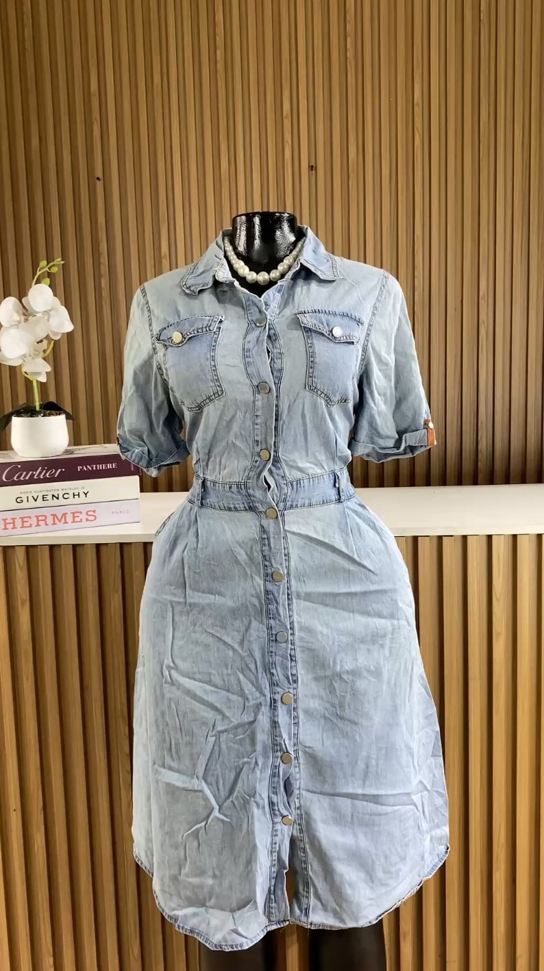 Light blue denim dress 235