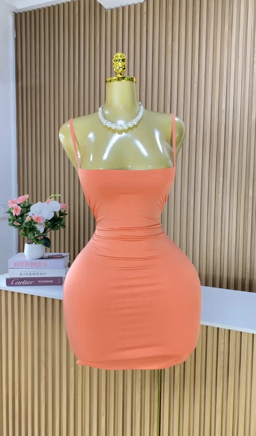 Light orange bandage dress 318 (40D)