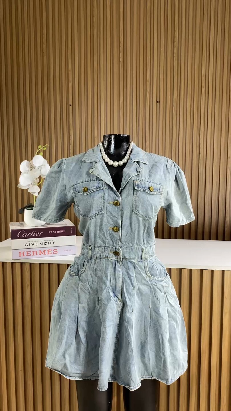 Light wash denim dress 272