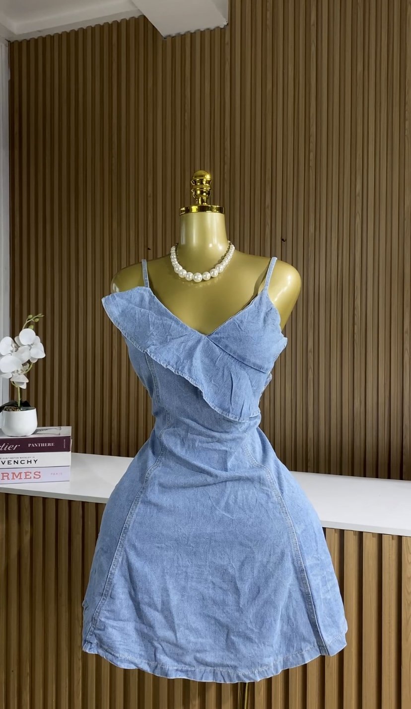 Light blue mini dress 130