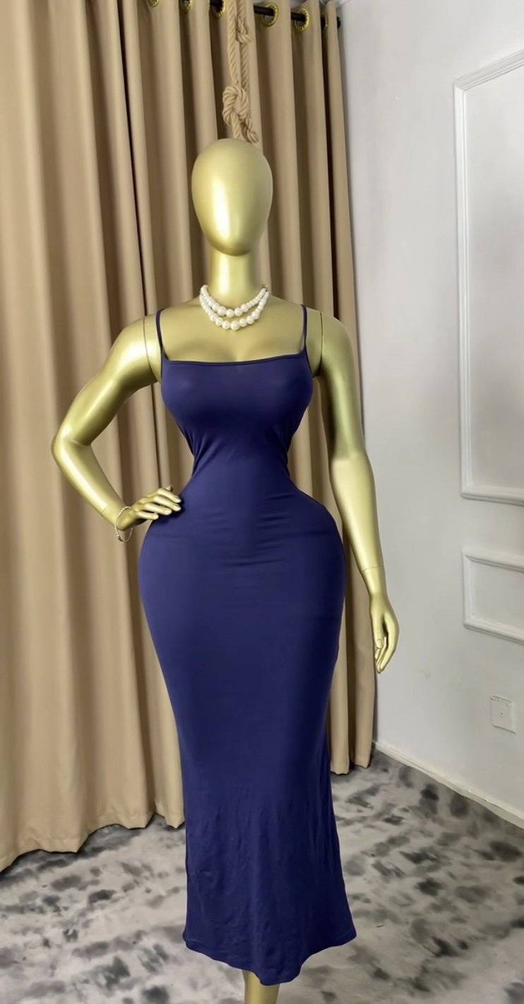 Deep blue maxi dress P236