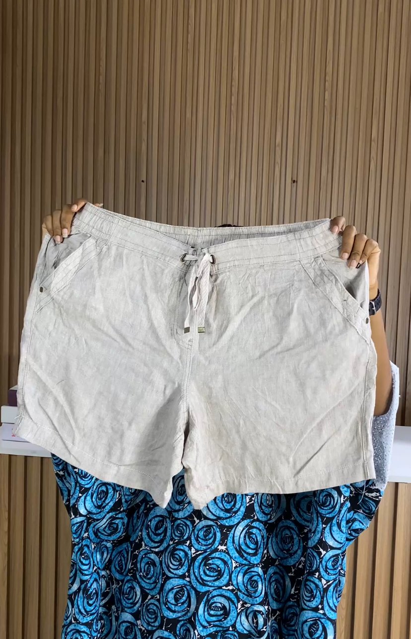 Beige linen T short 140